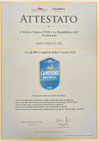 Campione della crescita 2024 La Repubblica