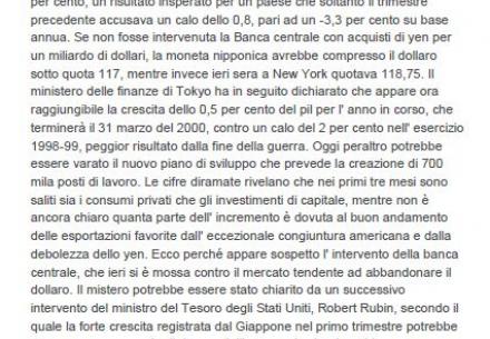 Il Giappone riaccende i motori la crescita sfiora l'8 per cento