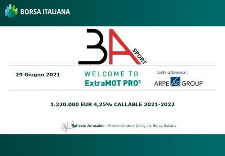 3A dei F.lli Antonini S.p.A. conclude con successo l’emissione del Minibond Short Term sul segmento ExtraMot Pro3
