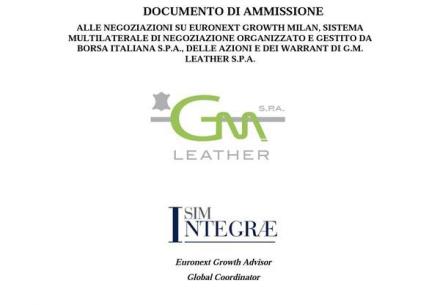 GM Leather sbarca domani a Piazza Affari con una capitalizzazione di 19,35 mln euro