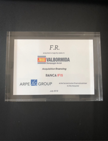 Valbormida | 2018 | Acquisition financing
