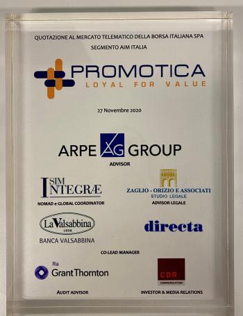 Promotica Quotazione AIM Italia