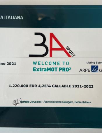 Emissione Minibond da 1.200.000,00 Euro quotato ExtraMot Pro3