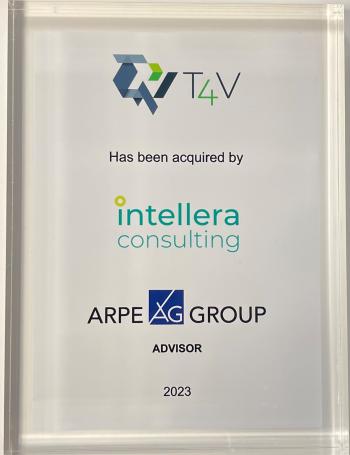 Intellera Consulting acquisisce T4V, azienda affiancata da Arpe Group come Financial Advisor